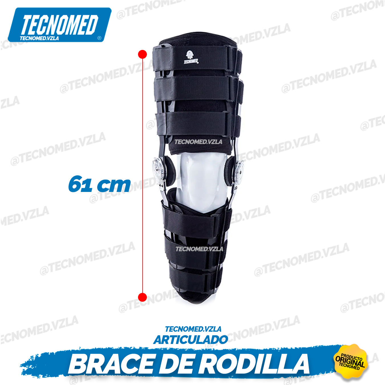 BRACE DE RODILLA ARTICULADO LARGO 61cm