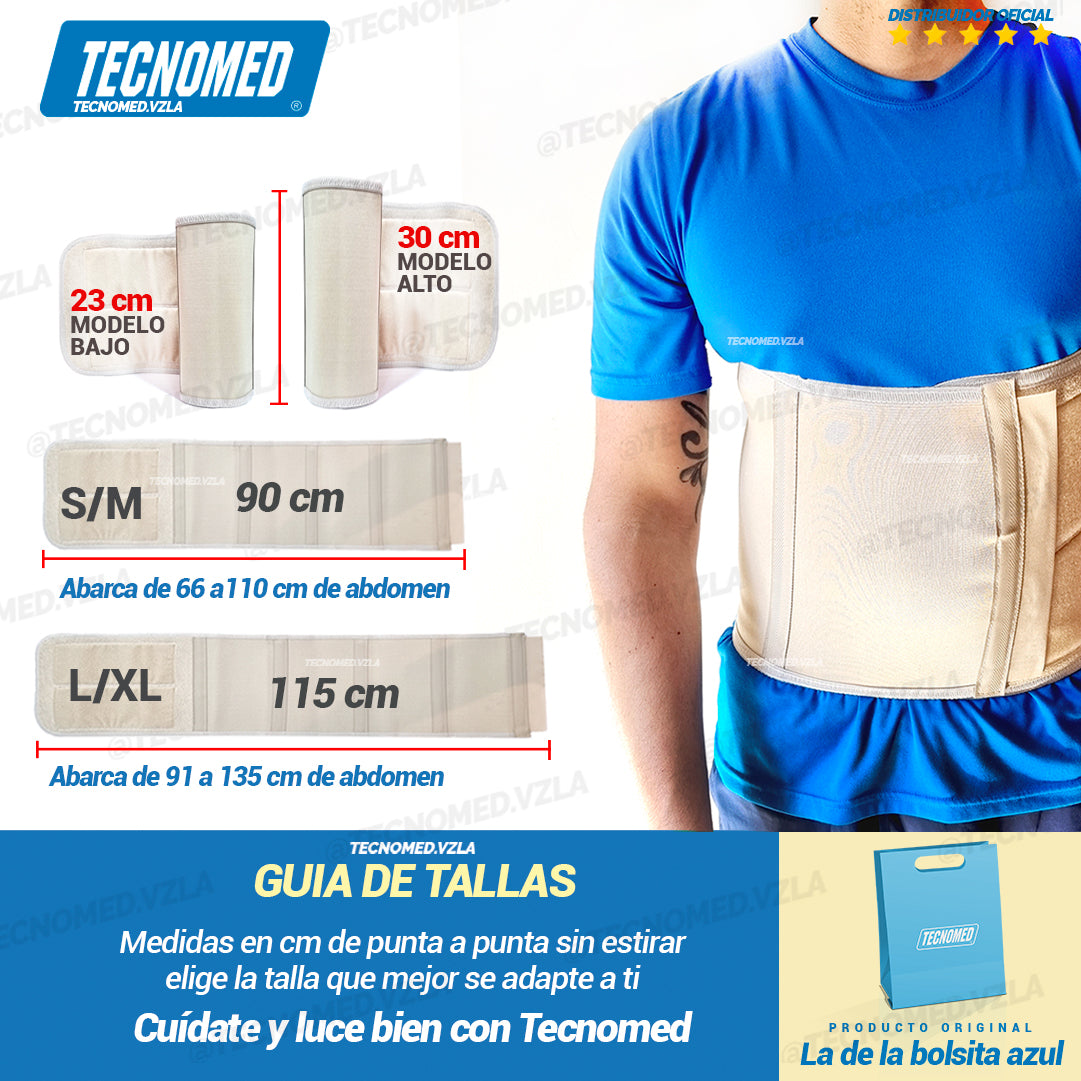 FAJA ABDOMINAL LARGA 30cm POST-OPERATORIA