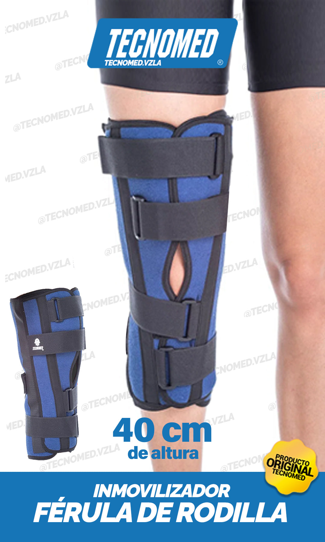 INMOVILIZADOR DE RODILLA CORTO 40cm