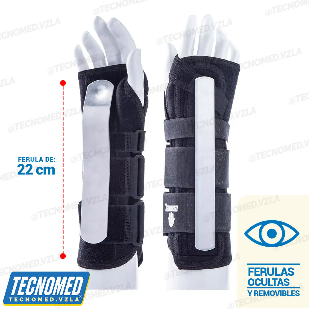 MUÑEQUERA SOPORTE DOBLE FERULA LARGA