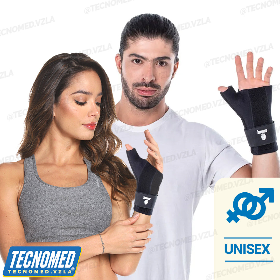 Muñequera ortopédica Tecnomed con férula soporte de pulgar