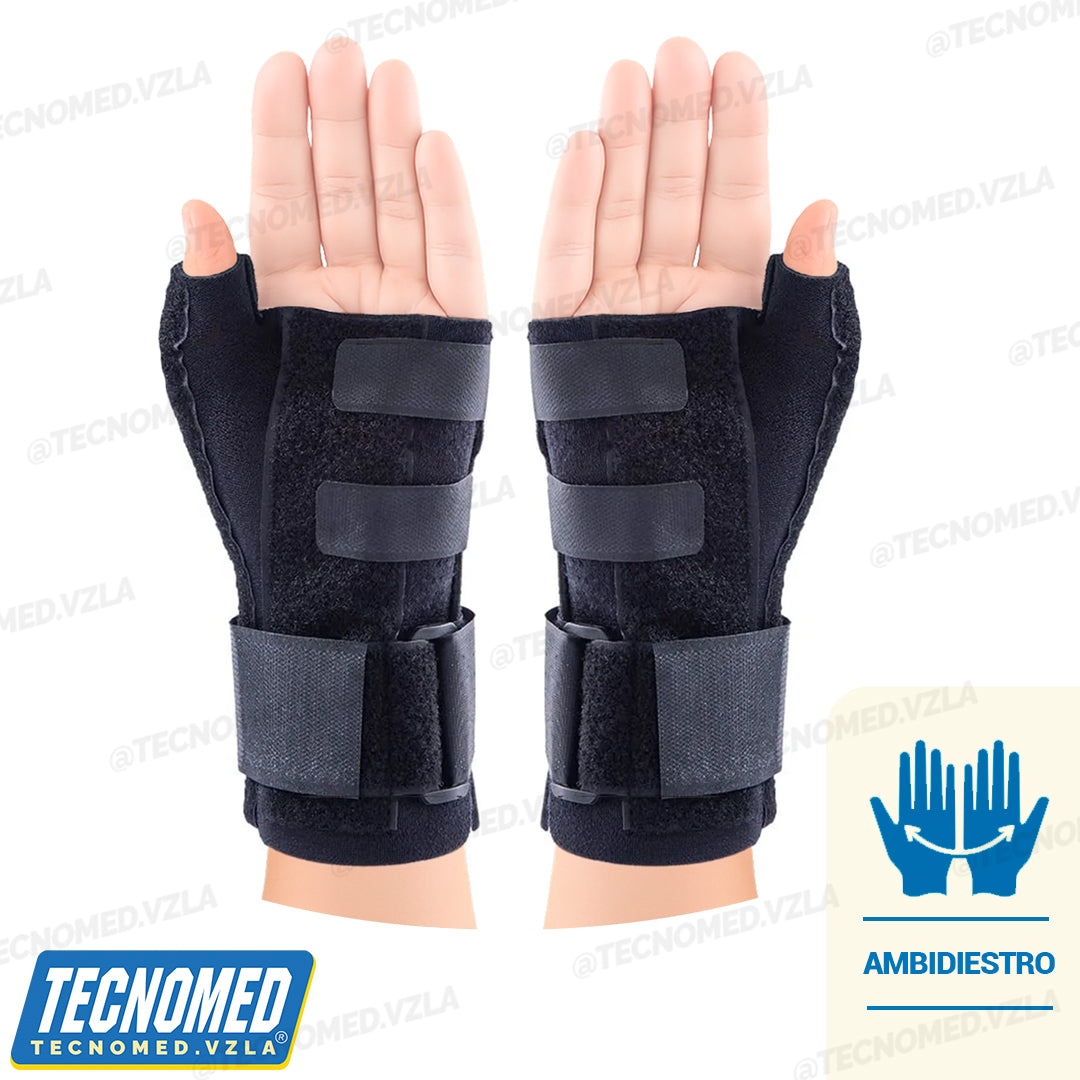 Muñequera ortopédica Tecnomed con férula soporte de pulgar