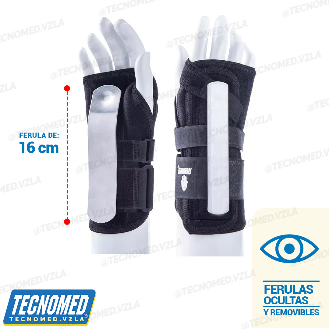 MUÑEQUERA SOPORTE DOBLE FERULA CORTA