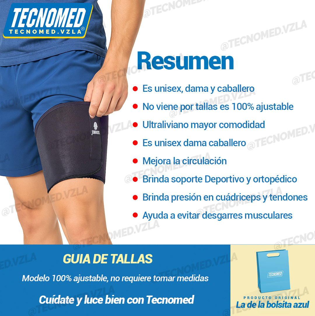 MUSLERA DE NEOPRENO COMPRESION DEPORTIVA Y ORTOPEDICA