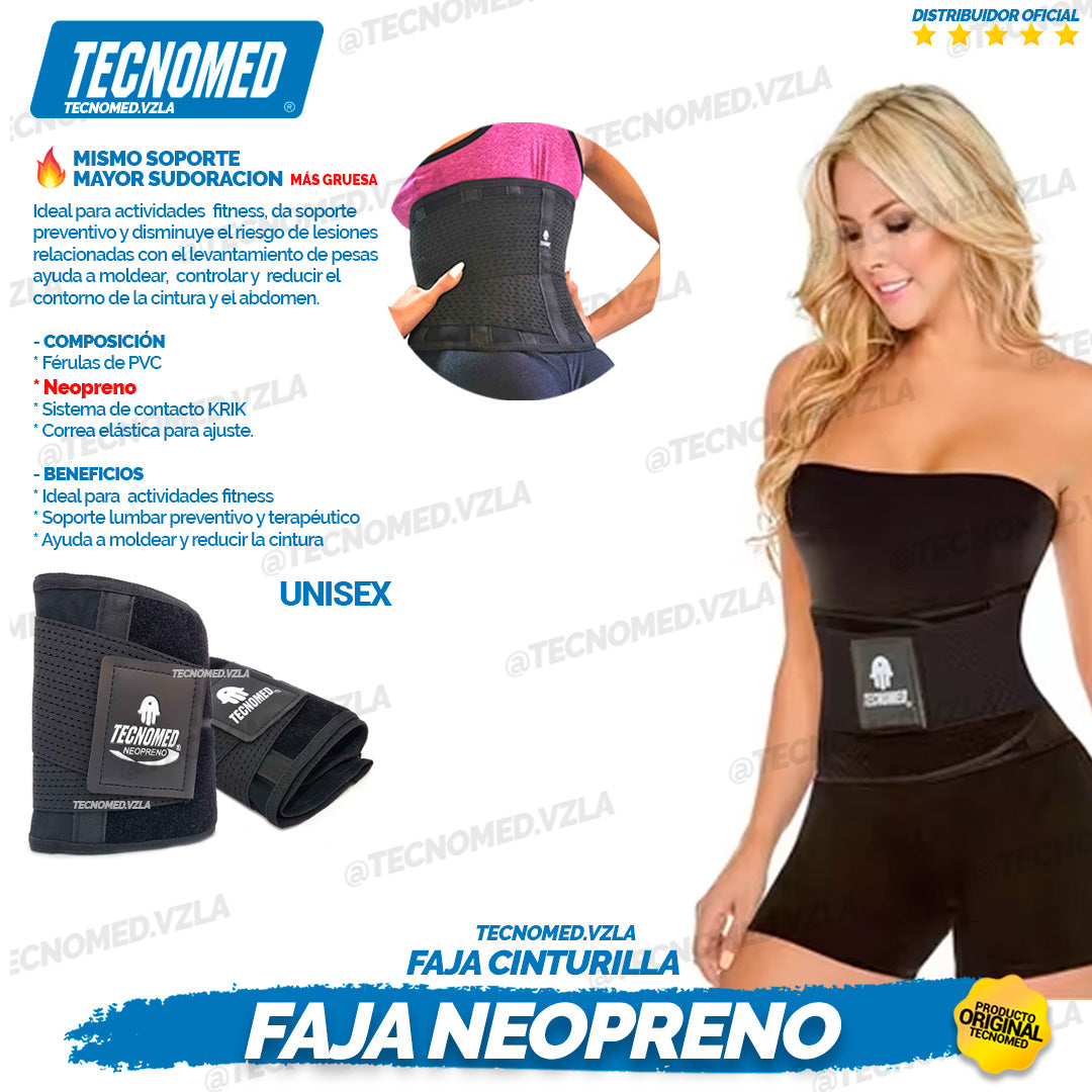 FAJA CINTURILLA PARA GYM MODELO NEOPRENO