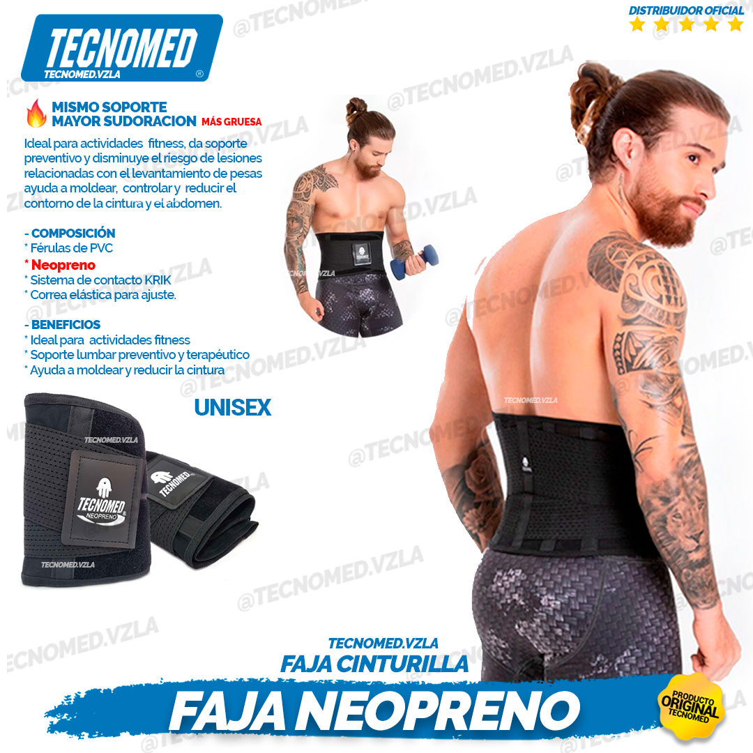 FAJA CINTURILLA PARA GYM MODELO NEOPRENO