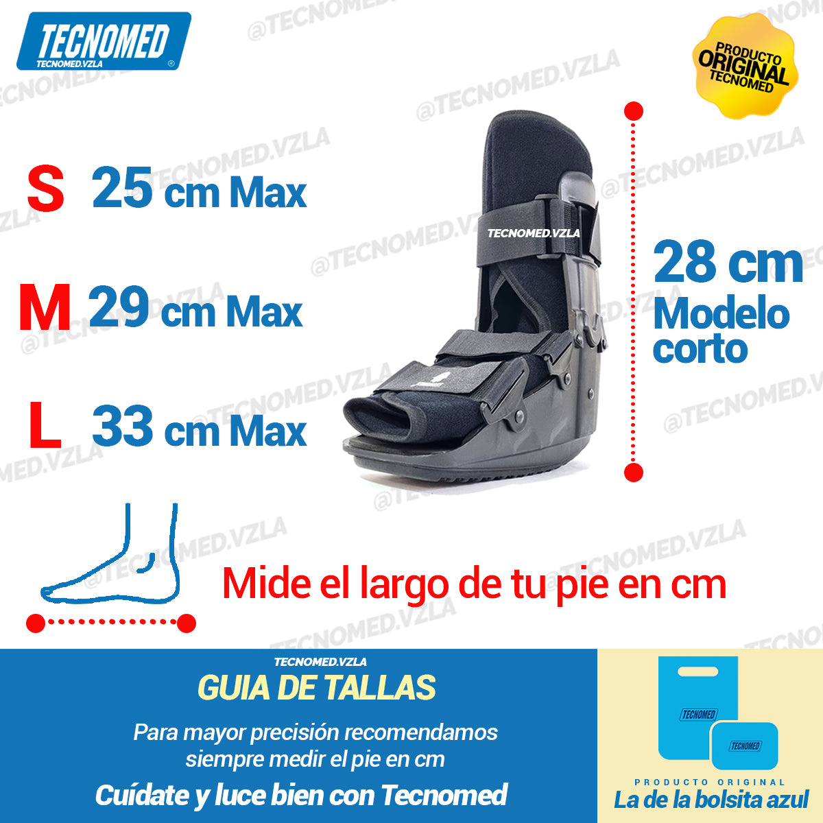 BOTA WALKER CORTA 28 cm INMOVILIZADOR DE TOBILLO