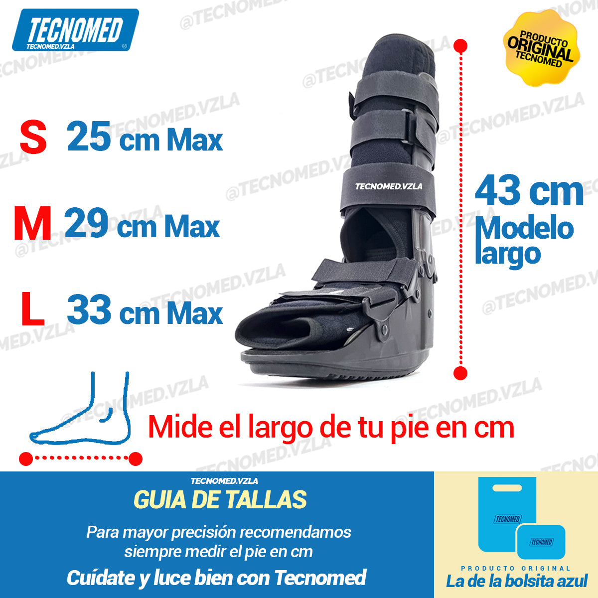 BOTA WALKER LARGA 43cm INMOVILIZADOR DE TOBILLO