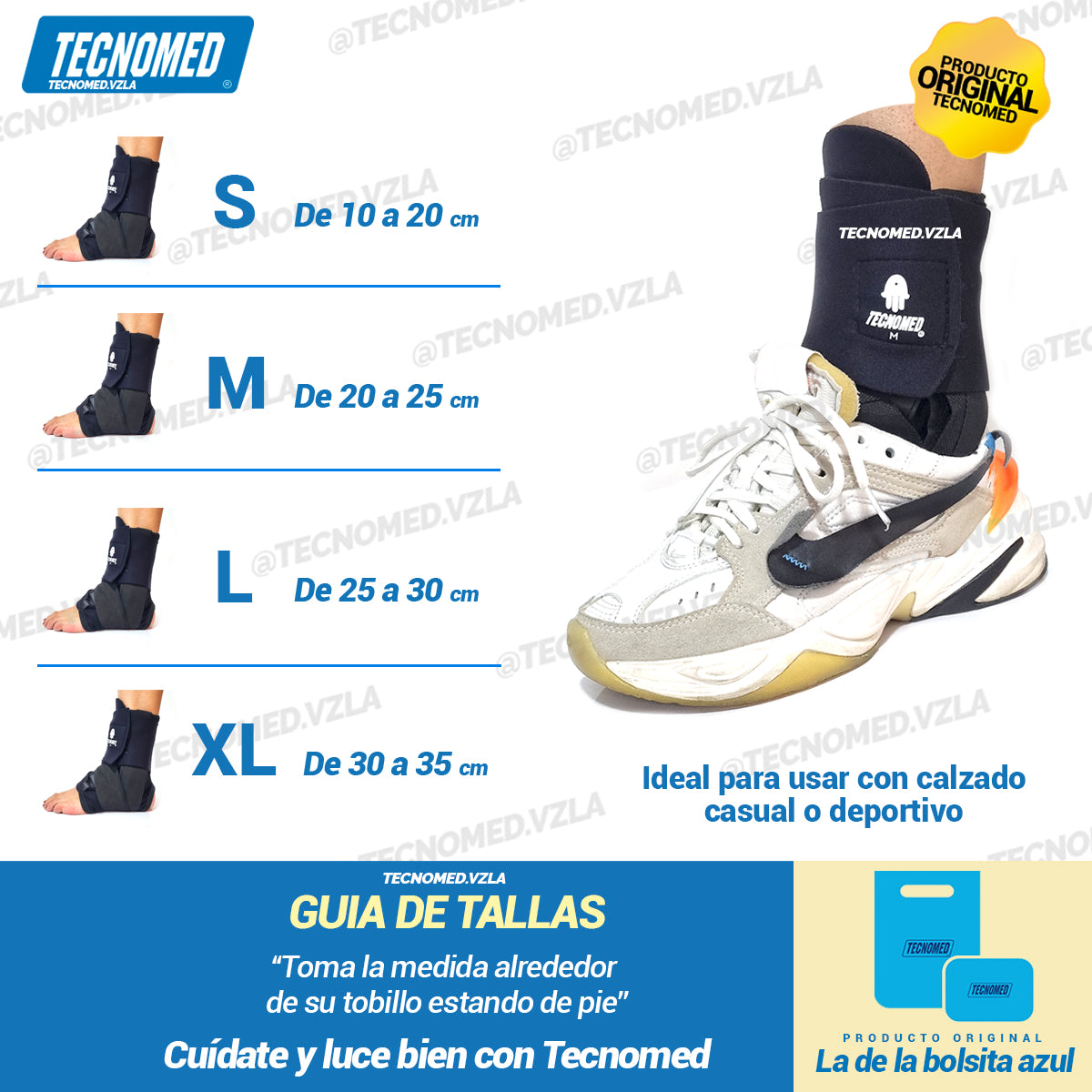 TOBILLERA SOPORTE CON FÉRULAS DE ALUMINIO