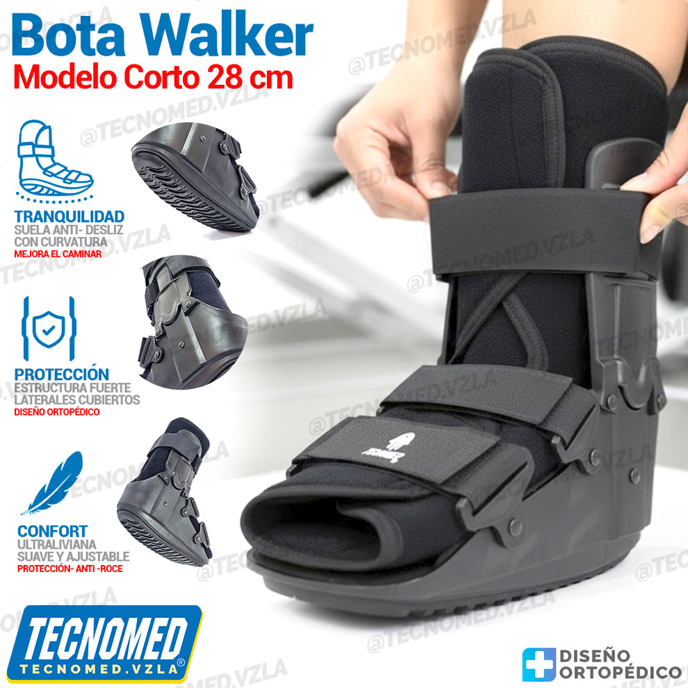 BOTA WALKER CORTA 28 cm INMOVILIZADOR DE TOBILLO - Tecnomed Venezuela