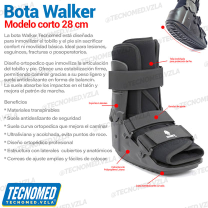 BOTA WALKER CORTA 28 cm INMOVILIZADOR DE TOBILLO
