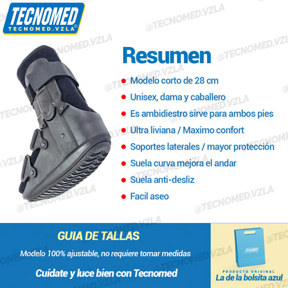 BOTA WALKER CORTA 28 cm INMOVILIZADOR DE TOBILLO