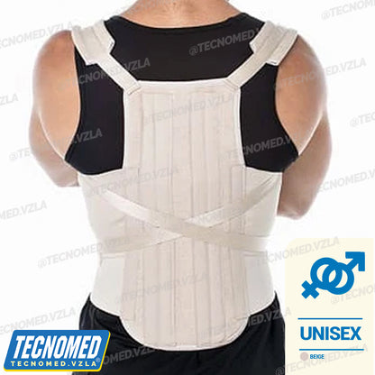 FAJA DORSOLUMBAR CON FÉRULAS METÁLICAS