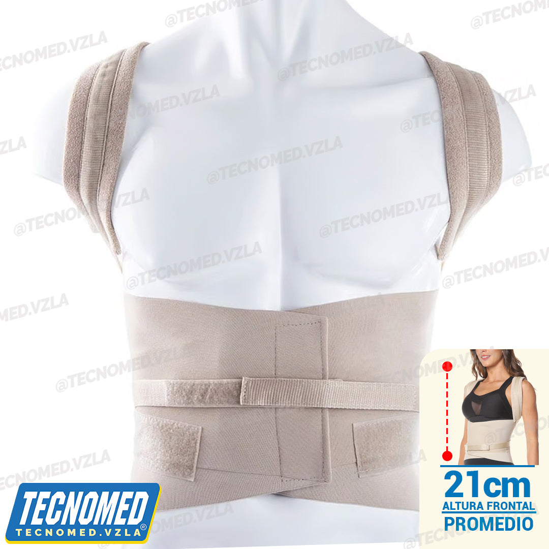 FAJA DORSOLUMBAR CON FÉRULAS METÁLICAS