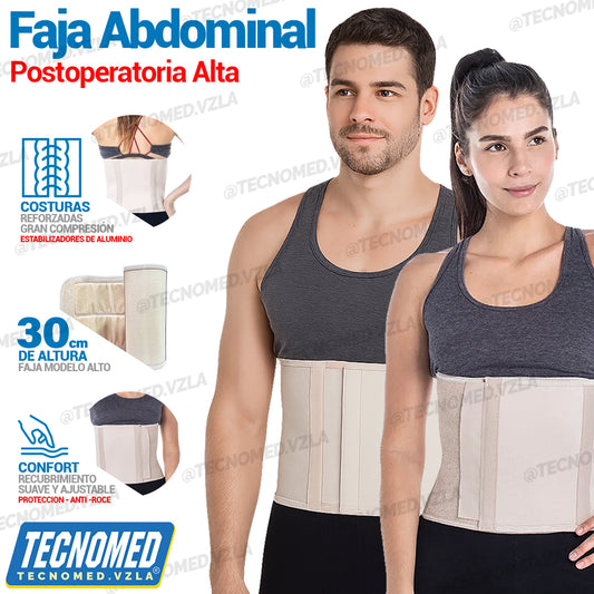 FAJA ABDOMINAL LARGA 30cm POST-OPERATORIA