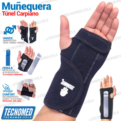 MUÑEQUERA TÚNEL CARPIANO AJUSTABLE