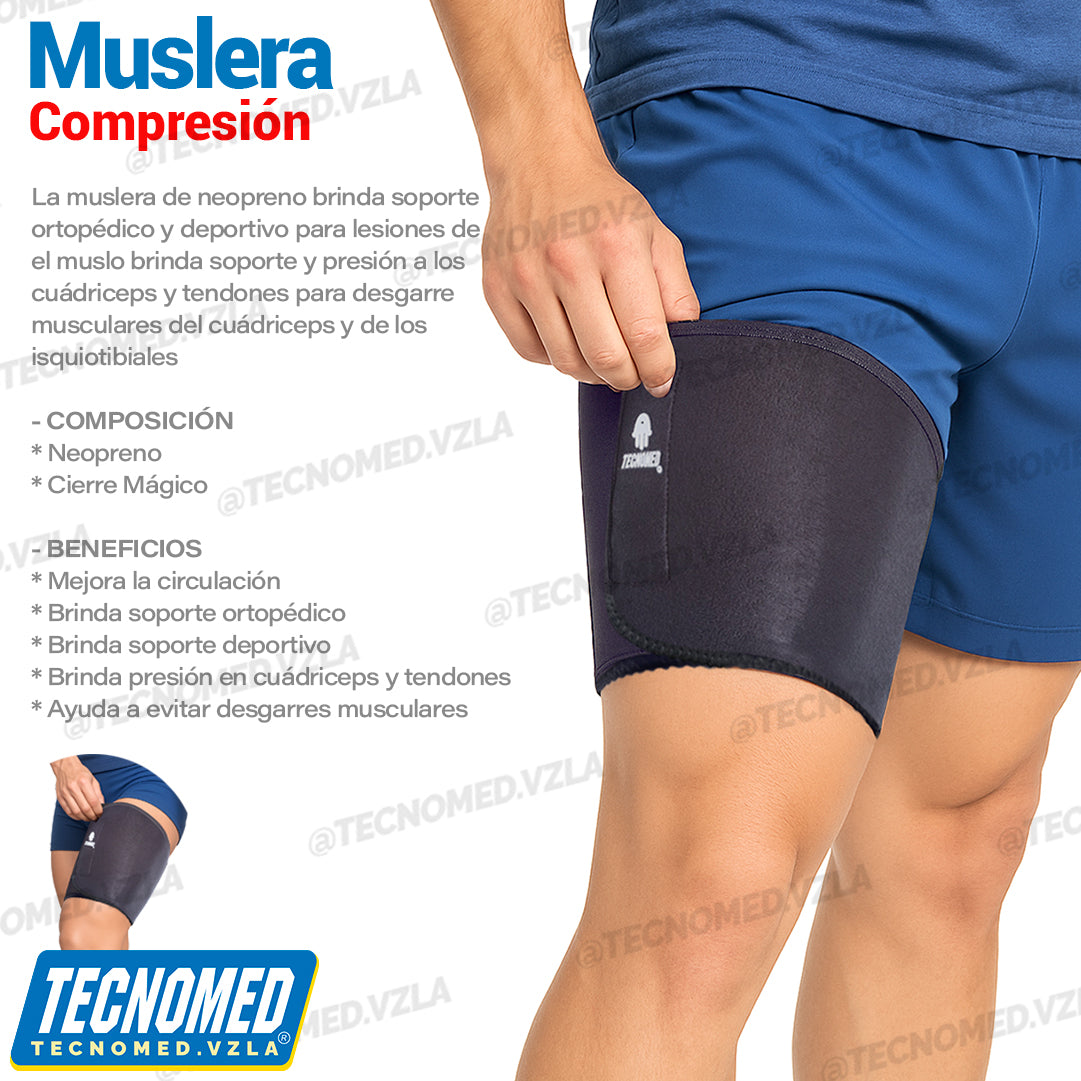 MUSLERA DE NEOPRENO COMPRESION DEPORTIVA Y ORTOPEDICA