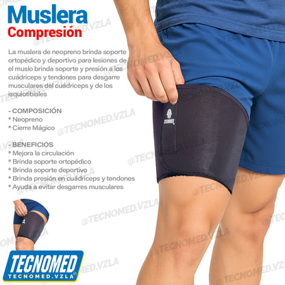 MUSLERA DE NEOPRENO COMPRESION DEPORTIVA Y ORTOPEDICA