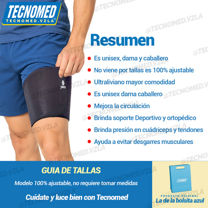 MUSLERA DE NEOPRENO COMPRESION DEPORTIVA Y ORTOPEDICA