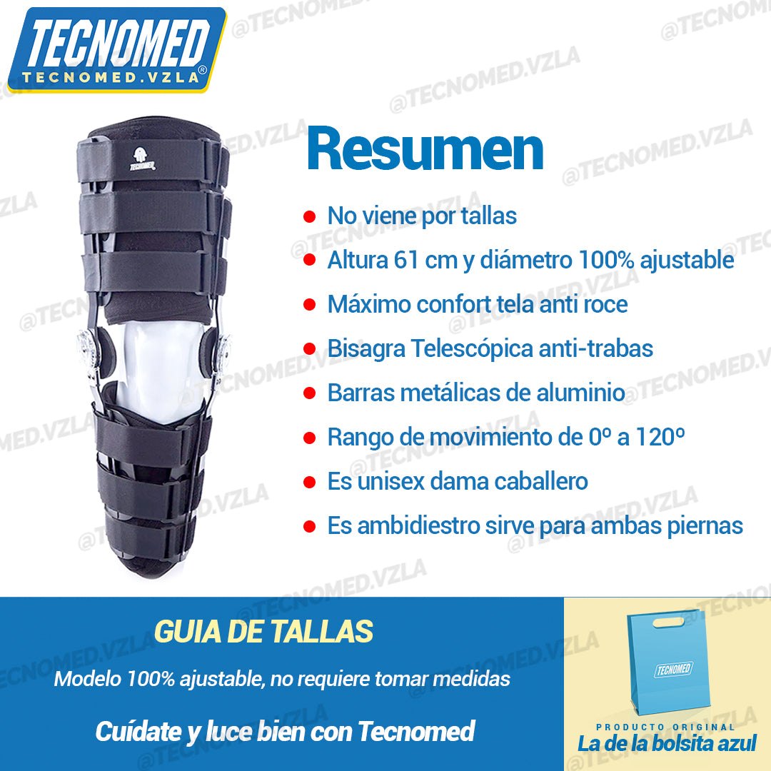 BRACE DE RODILLA - RODILLERA ARTICULADA 61 cm