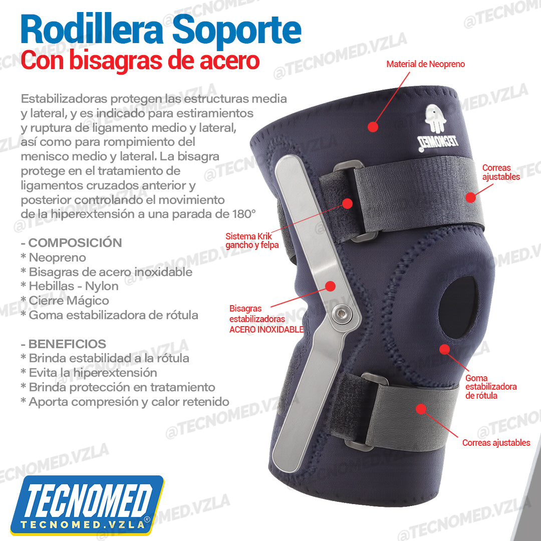 RODILLERA CON BISAGRAS DE SOPORTE